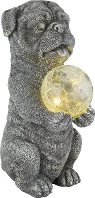 Produktbild von GLOBO 33889 Solarleuchte Kunststoff grau matt, LED