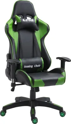 Produktbild von GAMING Drehstuhl in schwarz/grün Bürostuhl Racer Chefsessel Schreibtischstuhl, höhenverstellbar, Wippmechanik