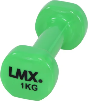 Produktbild von Lifemaxx Vinyl Kurzhantelset 2 x 1 kg Grün