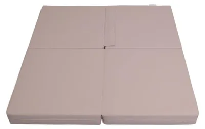 Productafbeelding van Gymnastiekmat Satellite PU, 100x100x10 cm - Vierdelig, beige