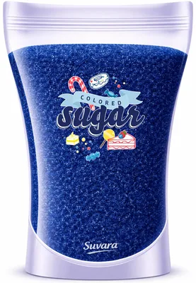 Produktbild von Dekorzucker Zucker Blau Navyblau 100 g für Torten, Zuckerwatte und Popcorn