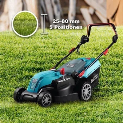 Image de Tondeuse électrique - Moteur 1800W - Largeur de coupe 42 cm - Fonction mulching - Bac de ramassage de 40 litres