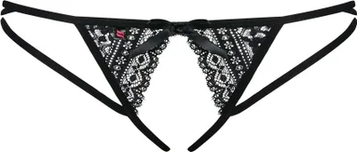Productafbeelding van Obsessive Picantina, Slipy, Tangabroek, Dames, Zwart, Effen, Maat L/XL