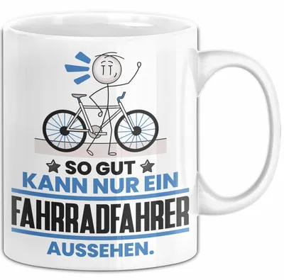 Produktbild von Fahrradfahrer Geschenk Tasse So Gut Kann Nur Ein Fahrradfahrer Aussehen Geschenkidee Kaffee-Becher (Weiß)