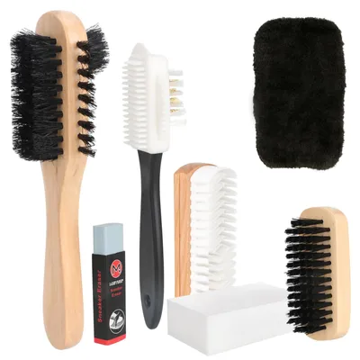 Produktbild von Schuhbürsten-Set Suede, 7-teilig, für die Schuhpflege