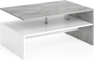Produktbild von Vicco Couchtisch Amato, 90 x 60 cm, Beton/Weiß