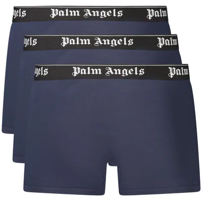 Produktbild von Dreierpack Blaue Herrenboxer mit Logodruck - Klassisch & Elastisch