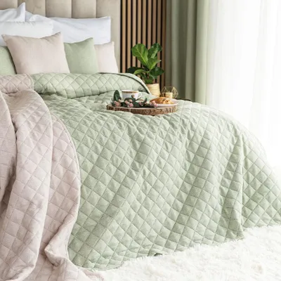 Immagine prodotto di MARKIZETA MOLLY Copriletto decorativo, dimensioni 170x210cm, colore 010 salvia 651350/NAP/010/170210/1