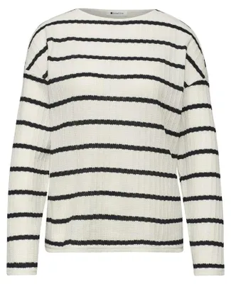 Produktbild von Street One Gestreiftes Strick-Look Shirt