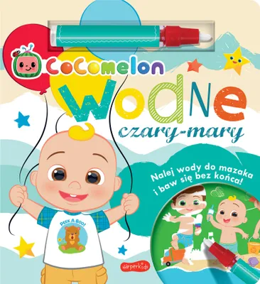 Obrázek produktu pro Cocomelon Wodne czary-mary książka do kolorowania z flamastrem