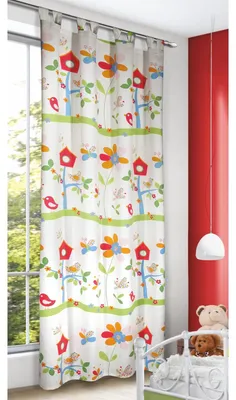 Produktbild von Schlaufenschal „Vogelhaus“ -  Größe (HxB) 245x135cm  bunt