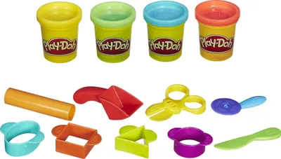 Produktbild von Play-Doh Starter Set, Modeling dough, Blau, Grün, Rot, Gelb, 3 Jahr(e), Junge/Mädchen