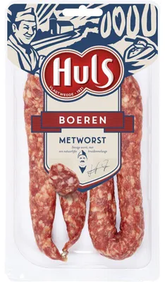Produktbild von Huls Boerenmetworst, traditionelle deutsche Rohwurst, 220 g, herzhaft & würzig