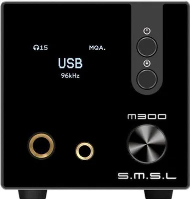 Obrázek produktu pro Sluchátkový zesilovač M300SE - Hi-Fi DAC s podporou MQA - USB, optický, koaxiální, Bluetooth - Symetrický XLR výstup - Černá barva - Audio rozhraní