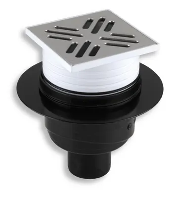 Immagine prodotto di Novaservis Accessori - Scarico a pavimento inferiore, 105 x 105/50 mm, acciaio inox 451,0