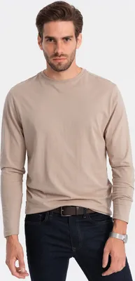 Immagine prodotto di Ombre Clothing Maglietta da uomo a maniche lunghe Eliwn beige XXL