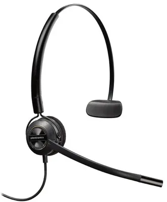 Produktbild von HP Poly EncorePro 540 Konvertierbares Headset + Quick Disconnect, Kabelgebunden, Anrufe/Musik, 32 g, Kopfhörer, Schwarz