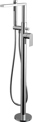 Zdjęcie produktu dla Elegancka wolnostojąca bateria wannowa Glad w chromowanym wykończeniu - nowoczesny design i wysoka funkcjonalność.
