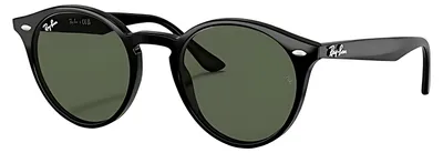 Produktbild von Ray-Ban RB2180, Erwachsener, Uni, Rund, Schwarz, Nicht-polarisierte Linse, Azetat