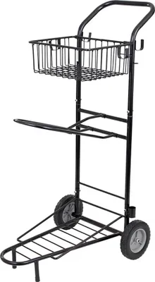 Produktbild von Premiere Einkaufswagen Mit Korb Schwarz  Schwarz One Size