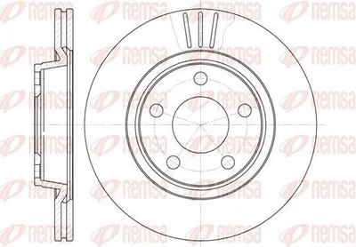 Produktbild von 2x REMSA Bremsscheibe 6548.10 vorne für VW PASSAT Variant (3B5) PASSAT (3B2)
