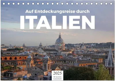 Produktbild von Auf Entdeckungsreise durch Italien (Tischkalender 2025 DIN A5 quer), CALVENDO Monatskalender