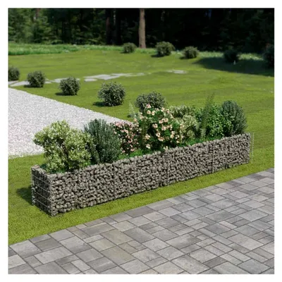 Produktbild von Gabion Hochbeet aus verzinktem Stahl 360x50x50cm