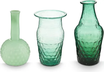 Produktbild von Pip Studio Set/3 Small Vases Glass Blue-Green