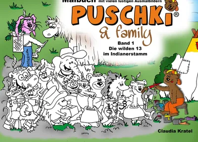 Produktbild von Malbuch zu PUSCHKI & family