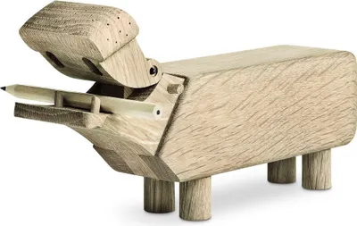 Produktbild von Kay Bojesen Holzfigur Flusspferd Eiche 21 cm