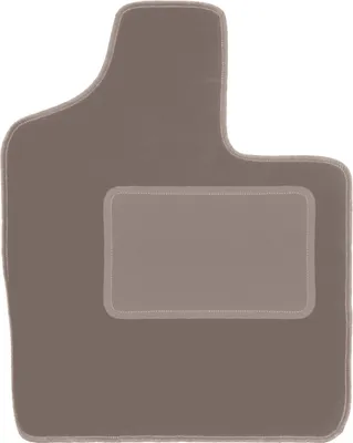 Produktbild von Fahrerfußmatte Velours beige passend für Chrysler Voyager IV (2000-2008, Minivan) – mit Befestigungen – passgenau