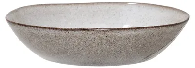 Zdjęcie produktu dla Bloomingville Sandrine, Miska zupy, Okrągły, Kamionka, Szary, 22 cm, 50 mm