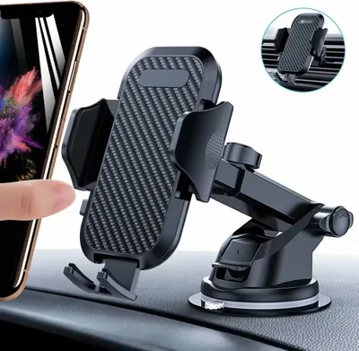 Produktbild von 2 in1 Handyhalter fürs Auto Handyhalterung Saugnapf Halterung Universale KFZ Handyhalterung Smartphone Halterung