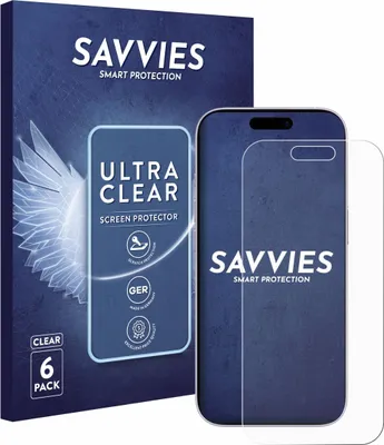 Produktbild von 6x Für Apple iPhone 17 Schutzfolie Savvies Displayschutz Display Schutz Folie Klar Transparent