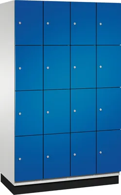 Produktbild von C+P Fächerschrank 4510340S10011 Sockel 16Fächer B1200mm lgr/ebl