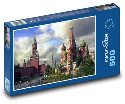 Zdjęcie produktu dla Puzzle 500 Kreml i Sobór Wasyla Błogosławionego - martinpuzzle