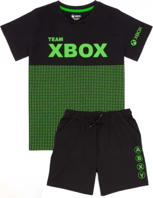 Produktbild von Xbox - Schlafanzug mit Shorts für Jungen NS6731 (116) (Schwarz/Grün)