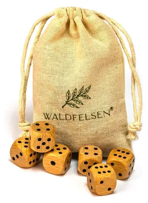 Produktbild von Holzwürfel Spielwürfel Augenwürfel - 16 mm - Buche - 6 Stück - Verschiedene Farben