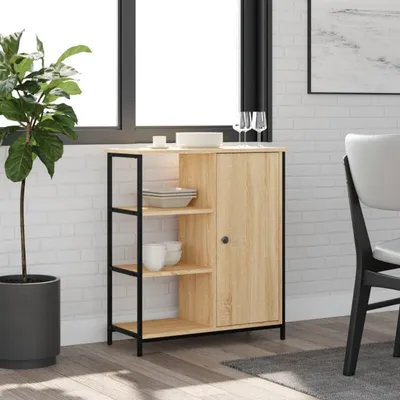 Produktbild von vidaXL Sideboard Sonoma-Eiche 70 x 30 x 80 cm Holzwerkstoff