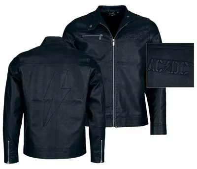 Produktbild von AC/DC Kunstlederjacke Herren EMP Signature Collection schwarz XXL