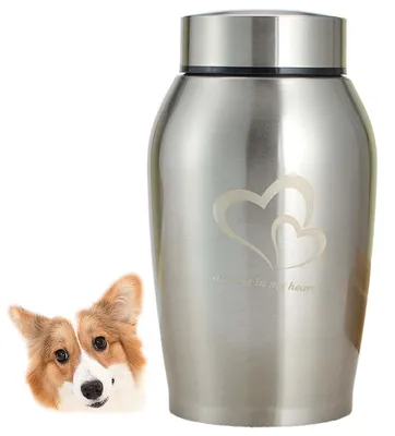 Productafbeelding van RVS Huisdier Urn voor Honden en Katten