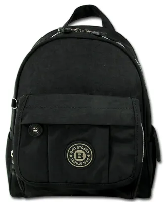 Produktbild von Bag Street Rucksack Crinkle Nylon schwarz trendiger Damen Cityrucksack D3ORJ201S