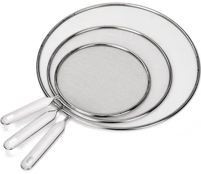Anti-Spritzdeckel 3er Set, Edelstahl, 19/25/33 cm