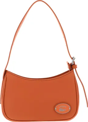 Image de LACOSTE Cuir sac à épaule bandoulière sac à épaule Origin Croc Shoulder Bag Poterie abricot