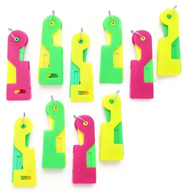 Nadeleinfädler-Set, 10 Stück, bunt, automatisch, für Nähmaschinen und Handnähen