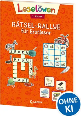 Produktbild von Leselöwen Rätsel-Rallye für Erstleser - 1. Klasse (Orange)