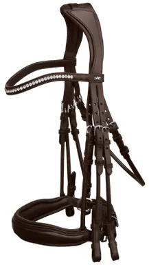 Produktbild von Schockemöhle Sports Kandare Venice Espresso / Silver WB XL