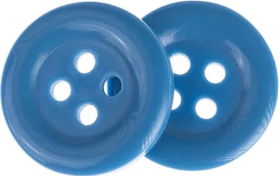 Immagine prodotto di Bottone - set di 6 - diametro 15 mm - blu