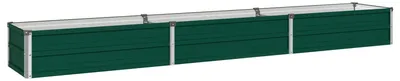 Obrázok produktu pre Vyvýšený záhradný box, zelený, 240 x 40 x 24 cm, vyrobený z pozinkovanej ocele