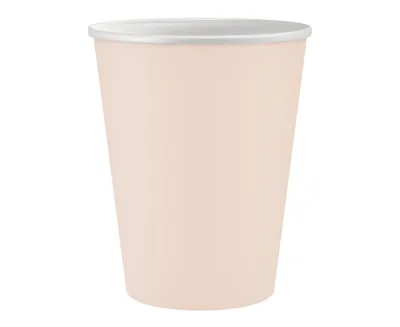 Obrázok produktu pre Narodeninové papierové poháre bledoružové 6ks 250ml Godan